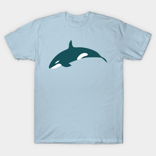 Orca (Aquatic) T-Shirt by Cascade Patterns